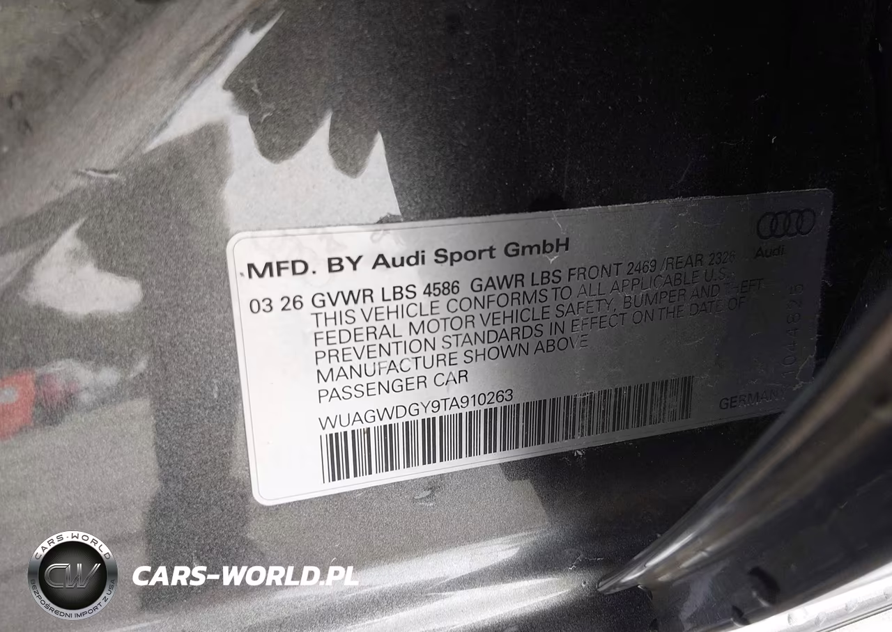 2026 Audi Rs 3 Tfsi Quattro S Tronic VIN:WUAGWDGY9TA910263 - 9