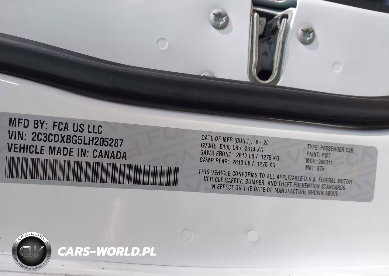 2020 Dodge Charger Sxt Rwd VIN:2C3CDXBG5LH205287 - 9