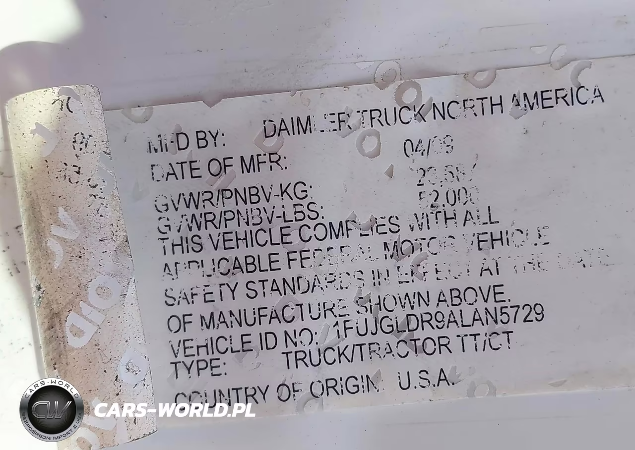 2010 Freightliner Cascadia 125 VIN:1FUJGLDR9ALAN5729 - 8