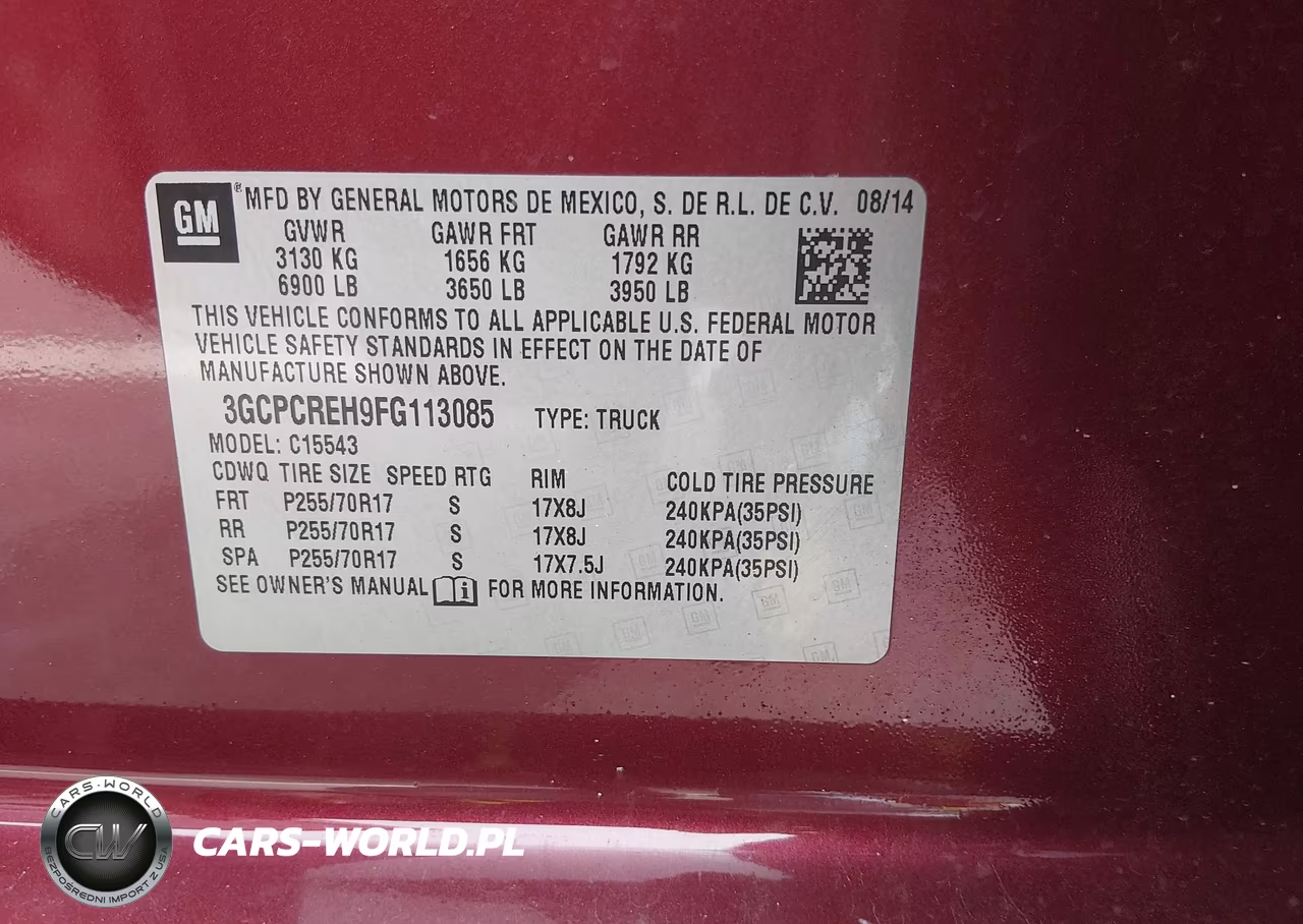 2015 Chevrolet Silverado 1500 Lt VIN:3GCPCREH9FG113085 - 9