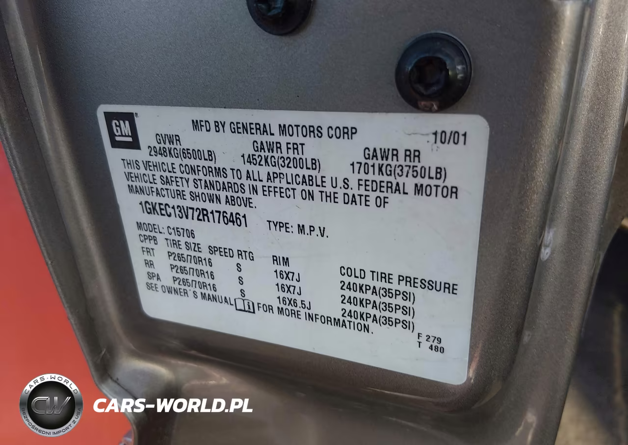 2002 GMC Yukon Sle VIN:1GKEC13V72R176461 - 9