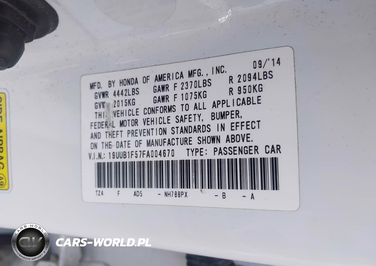 2015 Acura Tlx Tech VIN:19UUB1F57FA004670 - 9