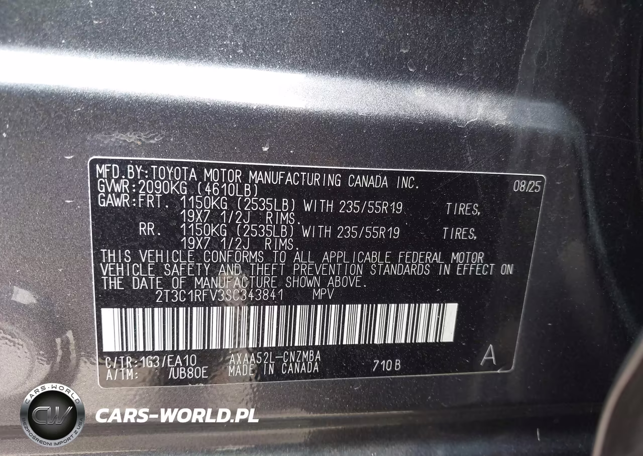 2025 Toyota Rav4 Xle Premium VIN:2T3C1RFV3SC343841 - 9