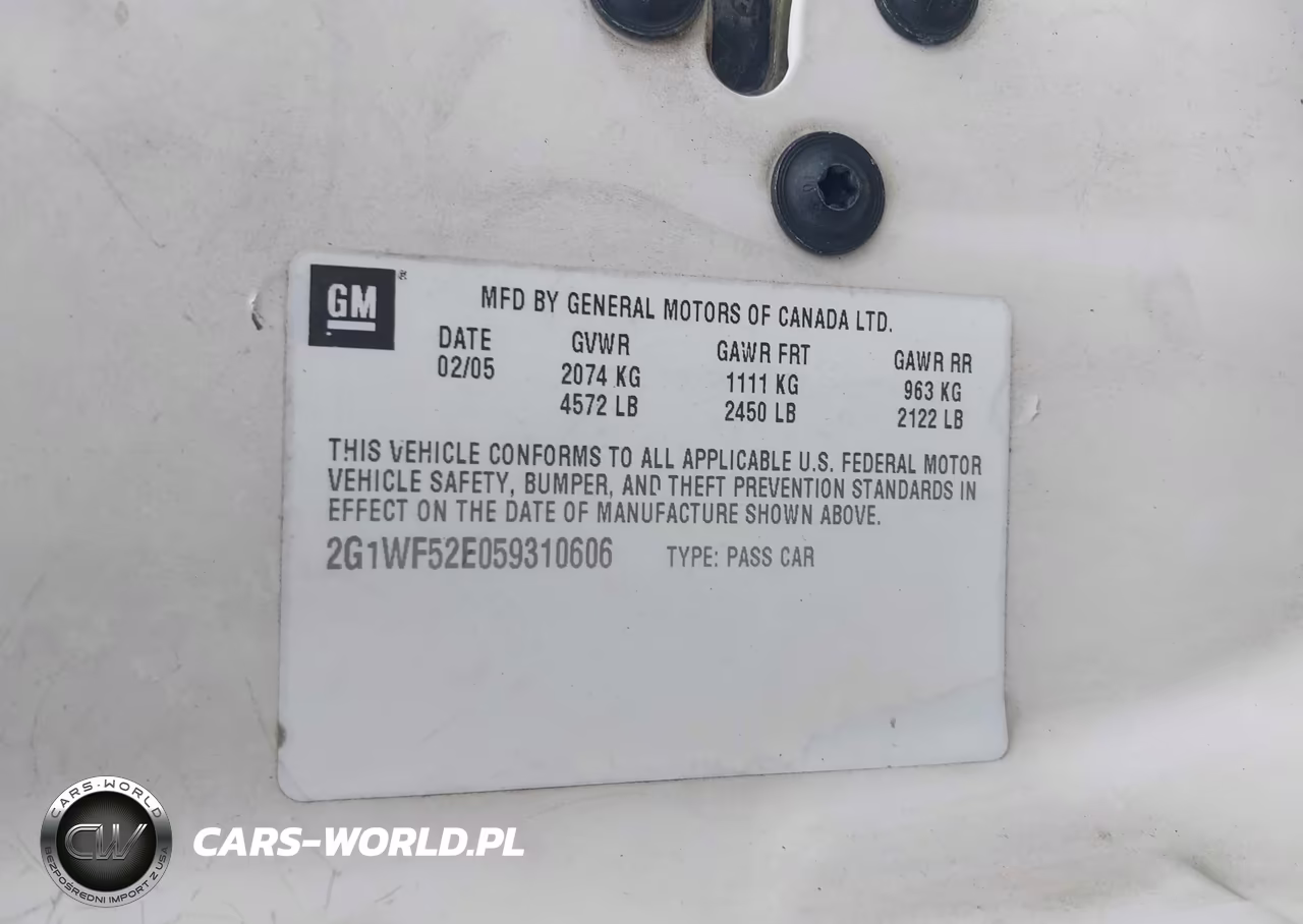 2005 Chevrolet Impala VIN:2G1WF52E059310606 - 9