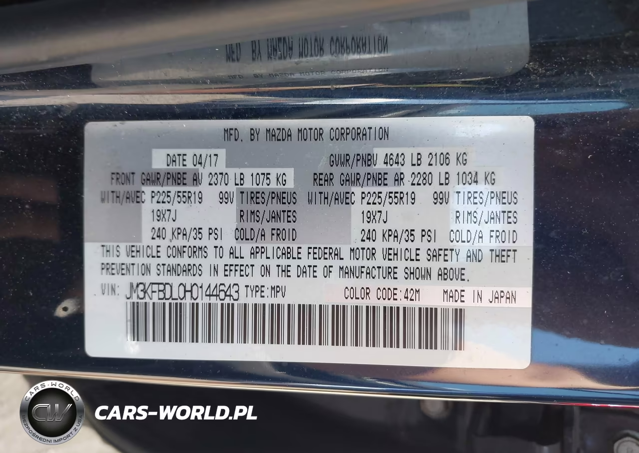 2017 Mazda Cx-5 Grand Touring VIN:JM3KFBDL0H0144643 - 9