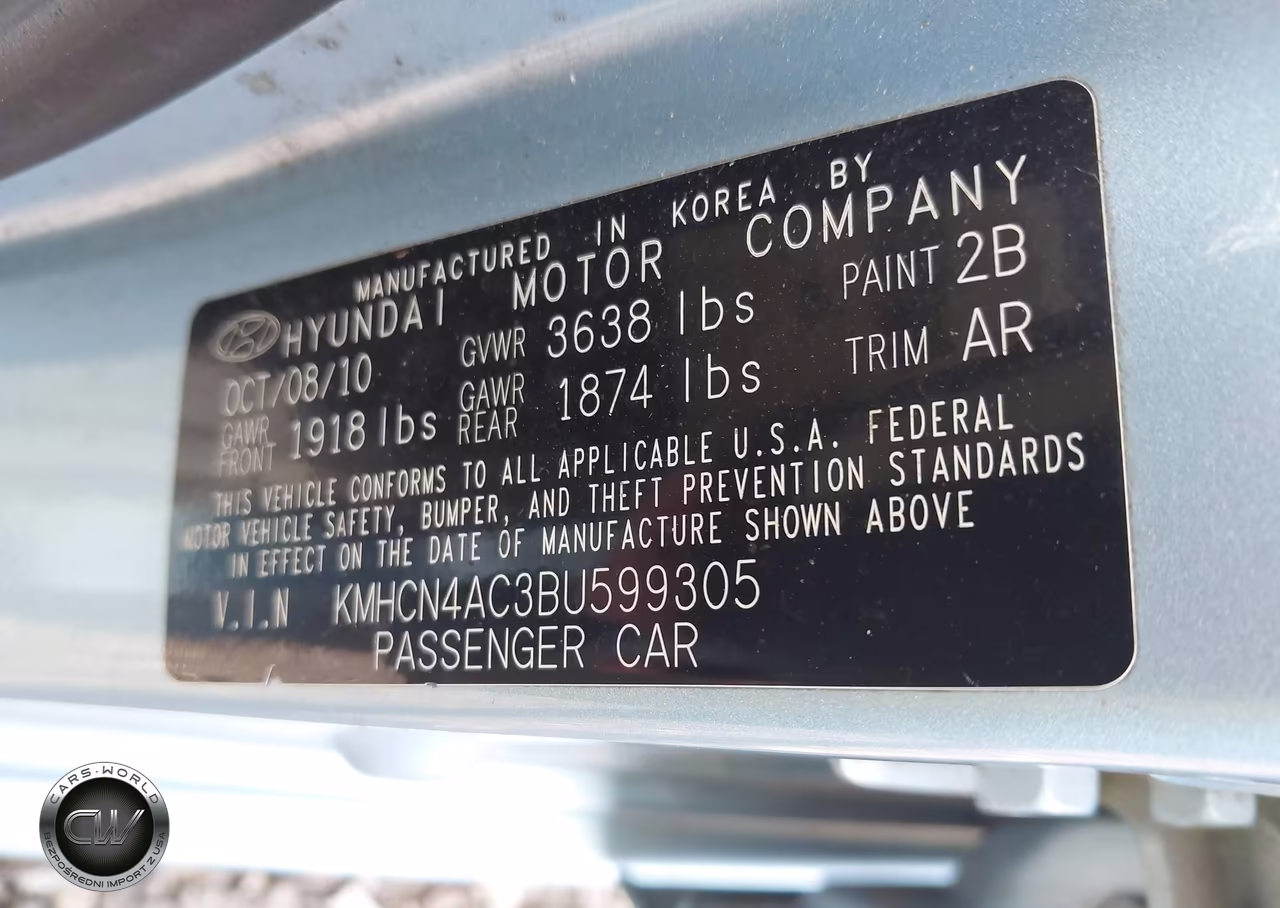 2011 Hyundai Accent Gls VIN:KMHCN4AC3BU599305 - 9
