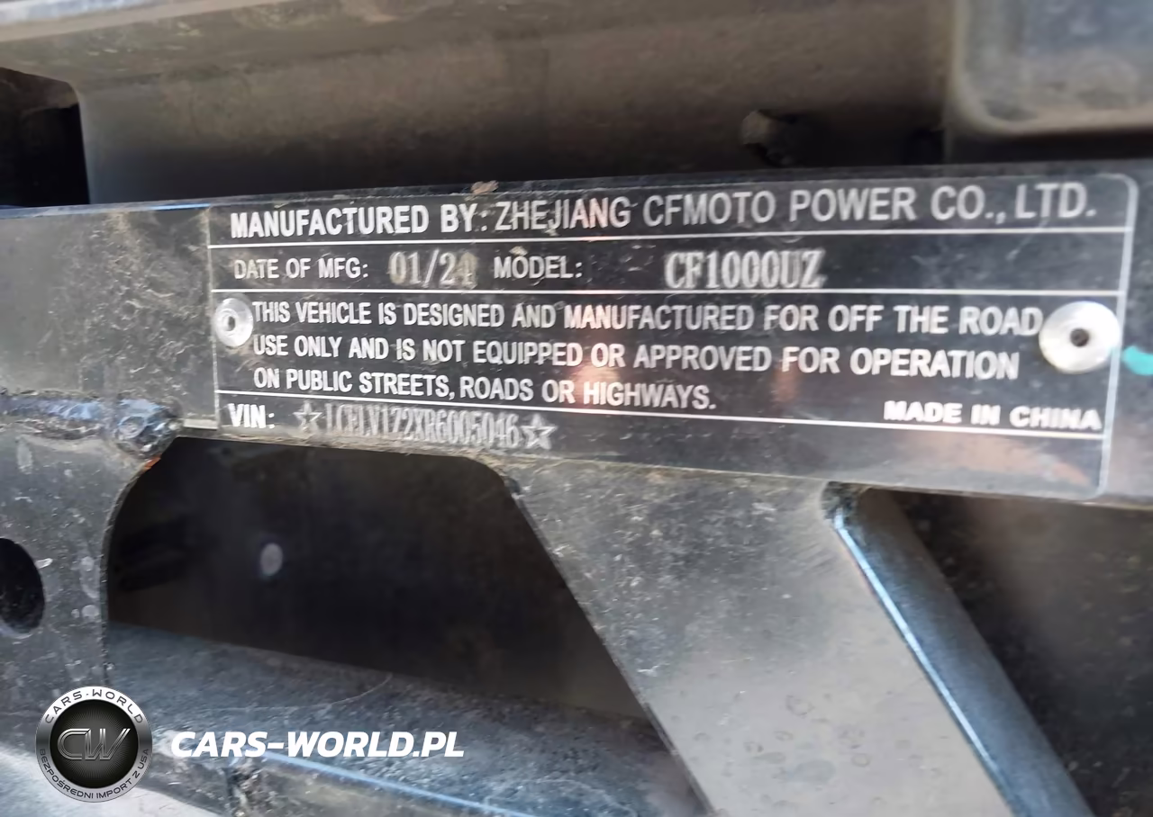 2024 Cf Moto Uforce 1000 VIN:LCELV1Z2XR6005046 - 10