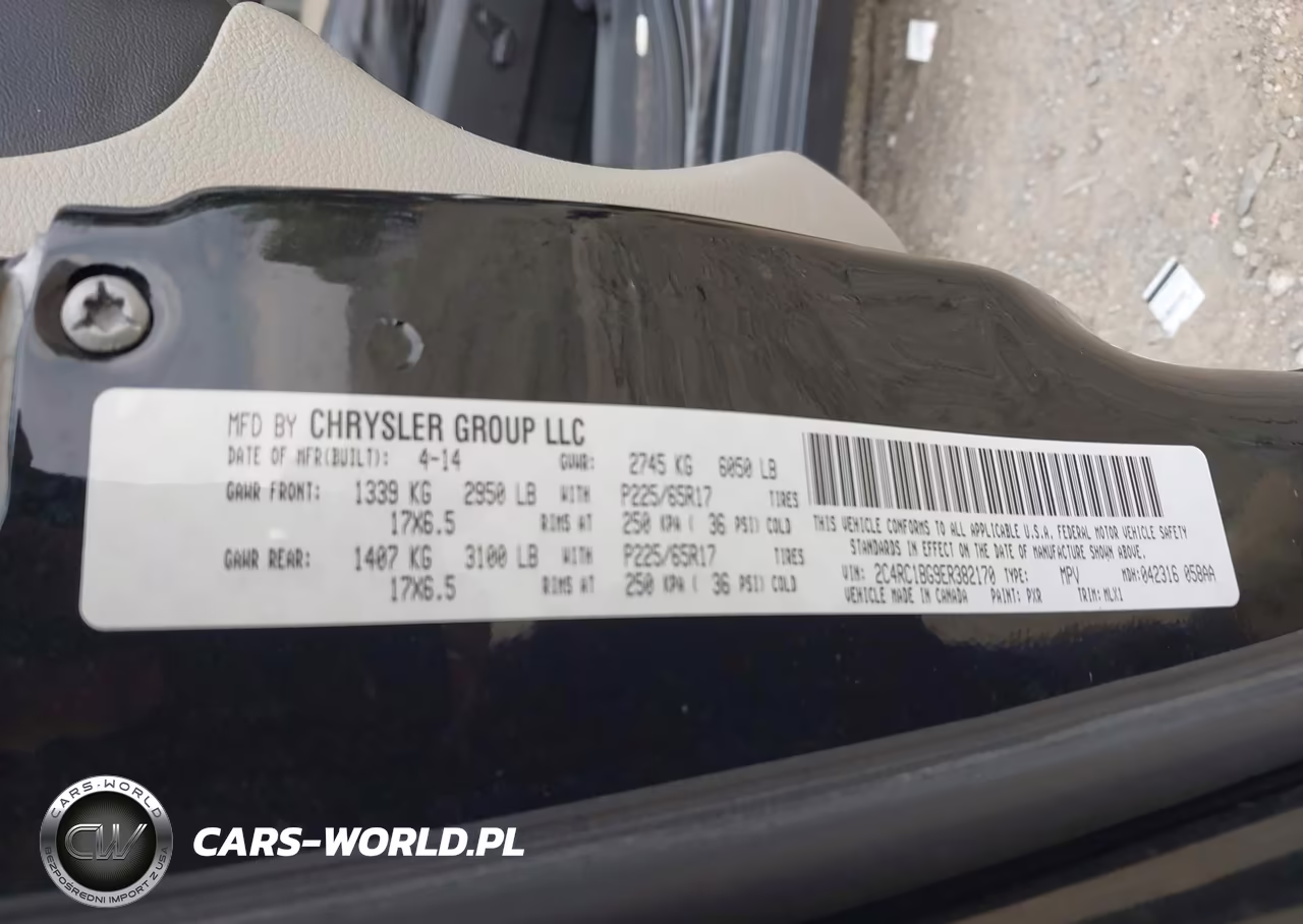 2014 Chrysler Town & Country Touring VIN:2C4RC1BG9ER382170 - 9