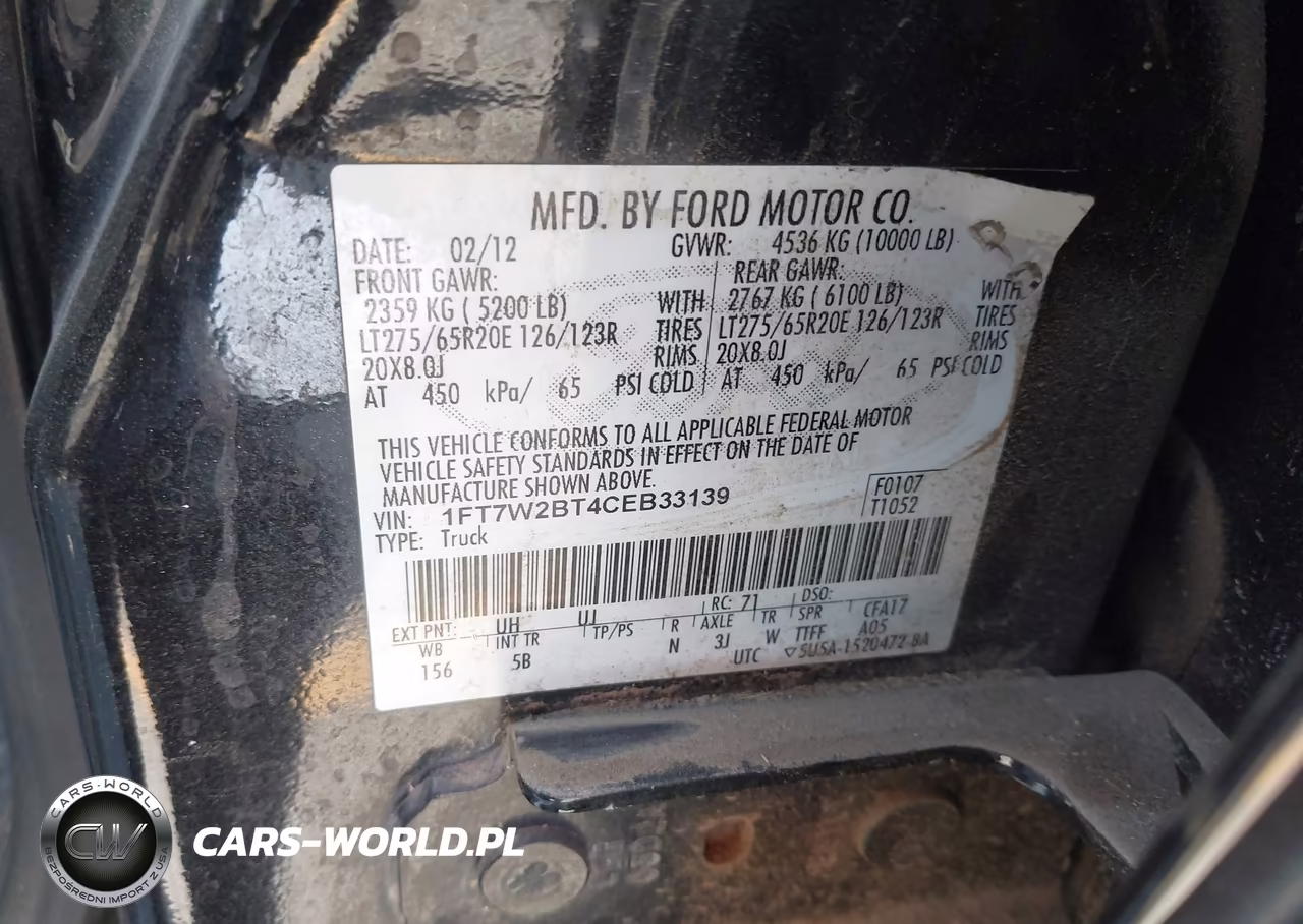 2012 Ford Super Duty F-250 Srw Lariat VIN:1FT7W2BT4CEB33139 - 9