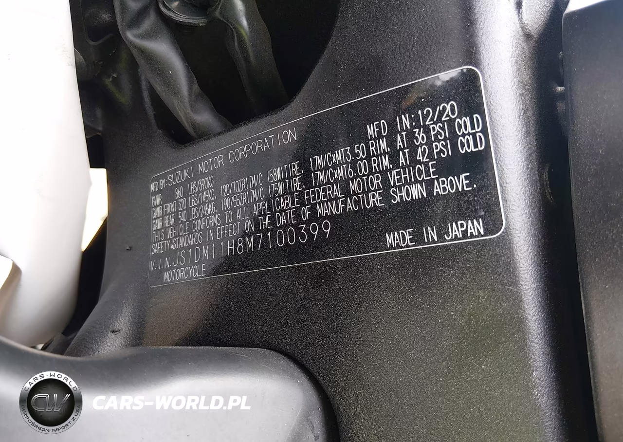 2021 Suzuki Gsx-R1000 R-100Th Anniversary VIN:JS1DM11H8M7100399 - 10