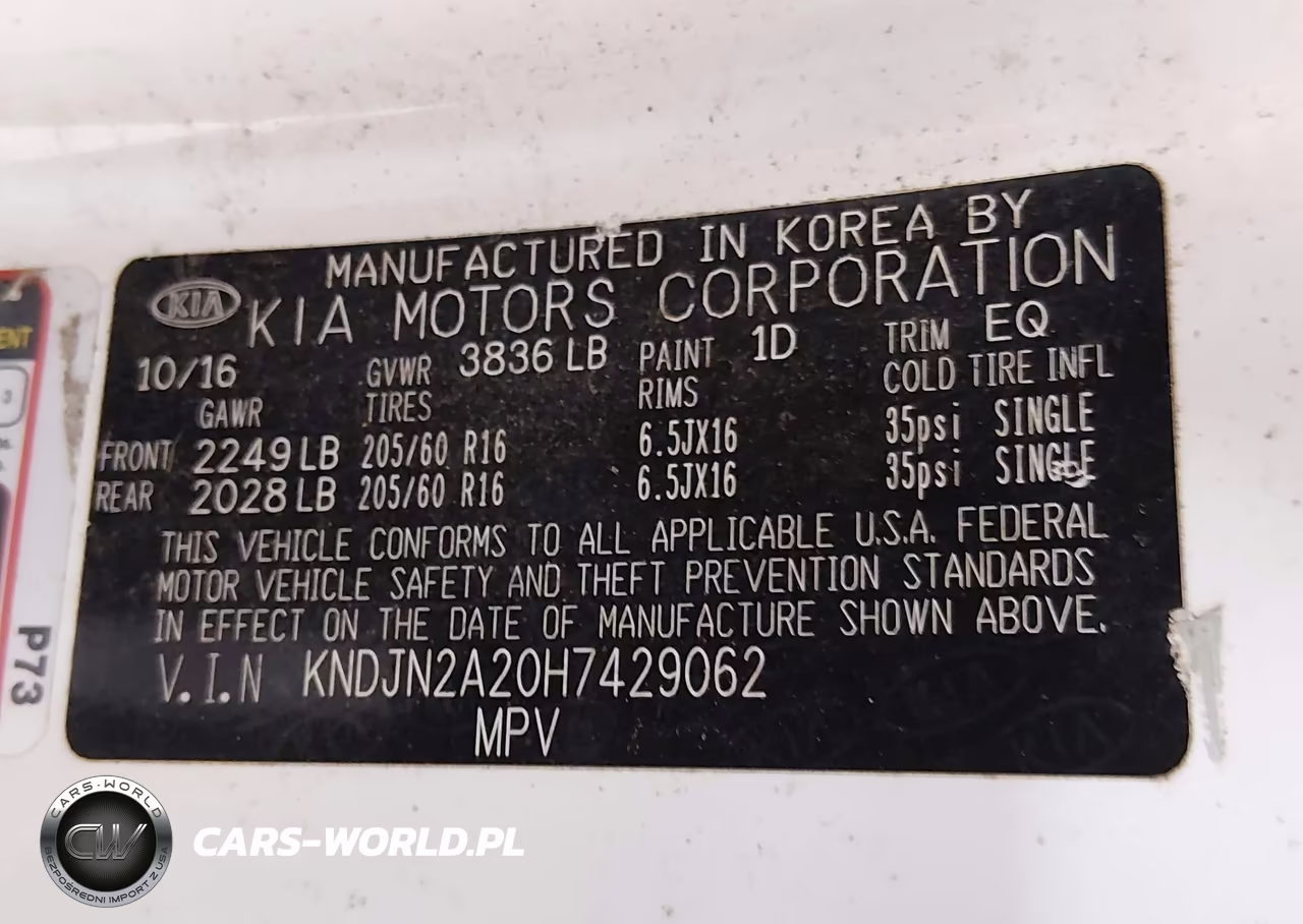 2017 Kia Soul VIN:KNDJN2A20H7429062 - 9