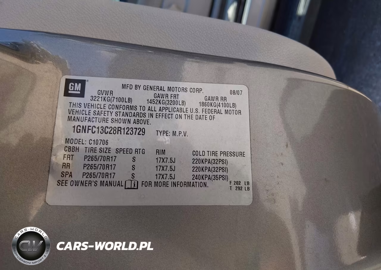 2008 Chevrolet Tahoe Ls VIN:1GNFC13C28R123729 - 9
