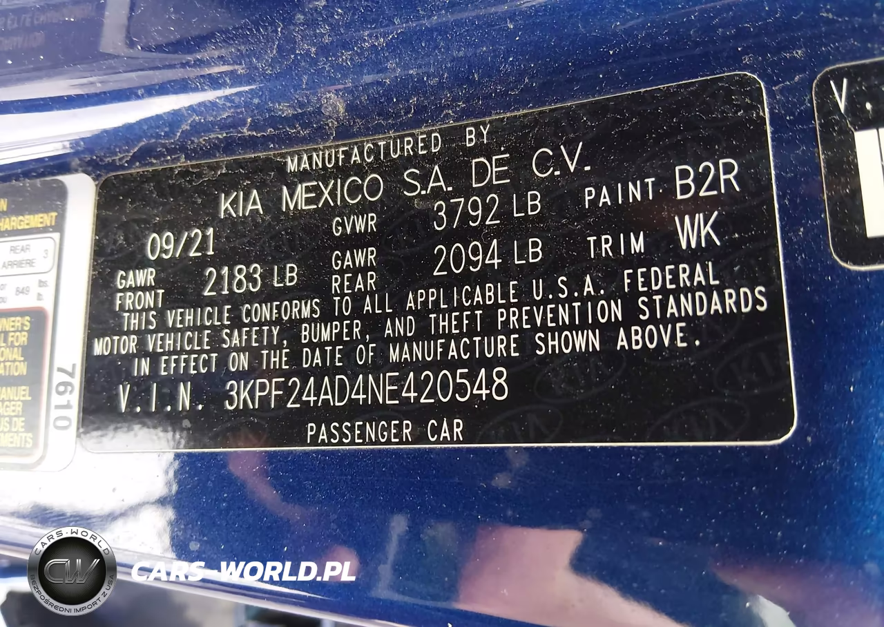 2022 Kia Forte Lxs VIN:3KPF24AD4NE420548 - 9