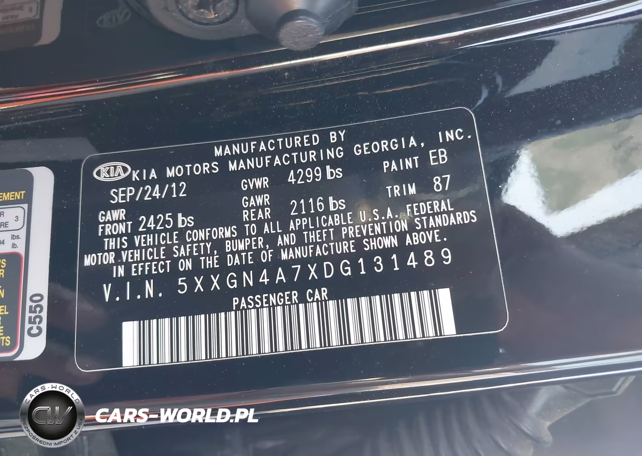 2013 Kia Optima Ex VIN:5XXGN4A7XDG131489 - 9