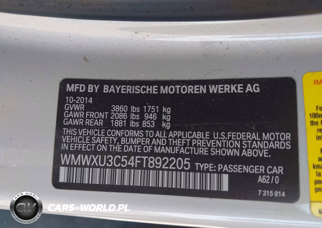 2015 Mini Hardtop Cooper S VIN:WMWXU3C54FT892205 - 9