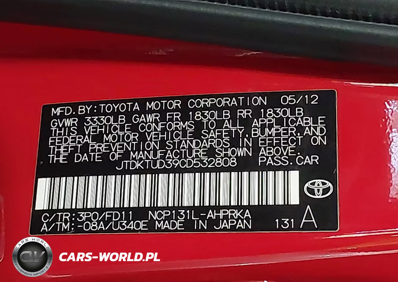 2012 Toyota Yaris Se VIN:JTDKTUD39CD532808 - 9