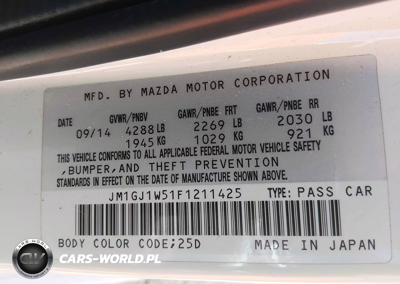 2015 Mazda Mazda6 I Grand Touring VIN:JM1GJ1W51F1211425 - 9