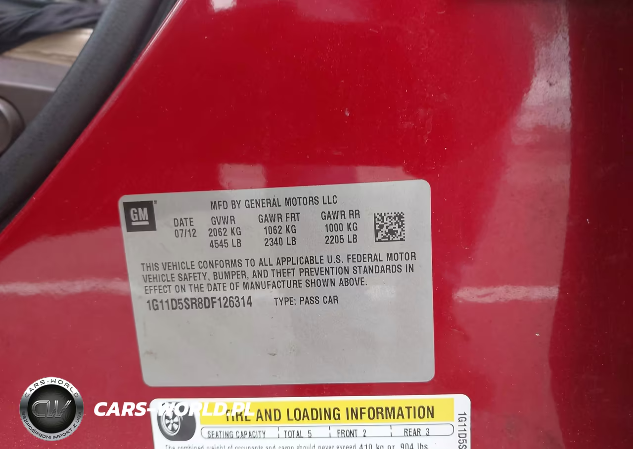 2013 Chevrolet Malibu Eco VIN:1G11D5SR8DF126314 - 9