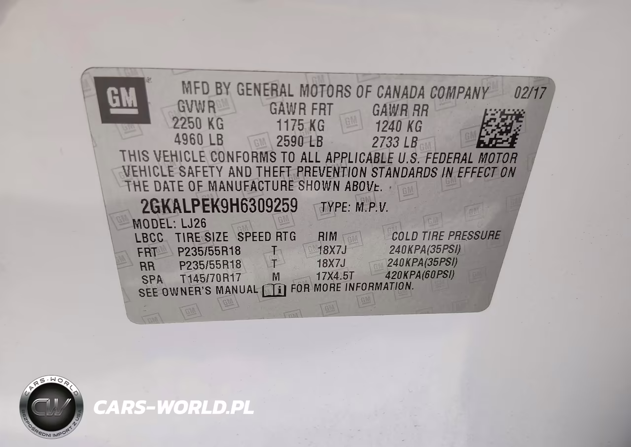 2017 GMC Terrain Slt VIN:2GKALPEK9H6309259 - 9