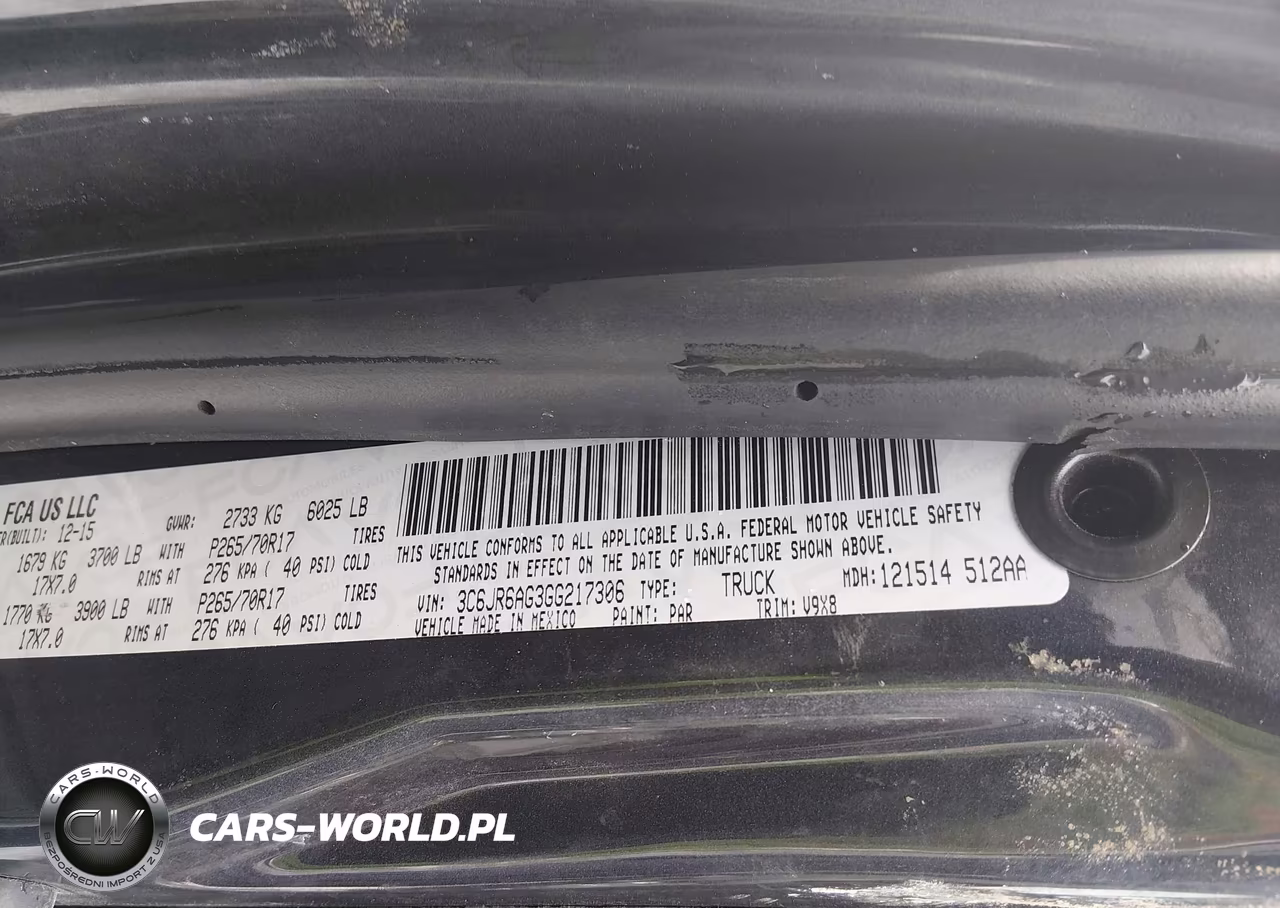 2016 Ram 1500 Tradesman VIN:3C6JR6AG3GG217306 - 9