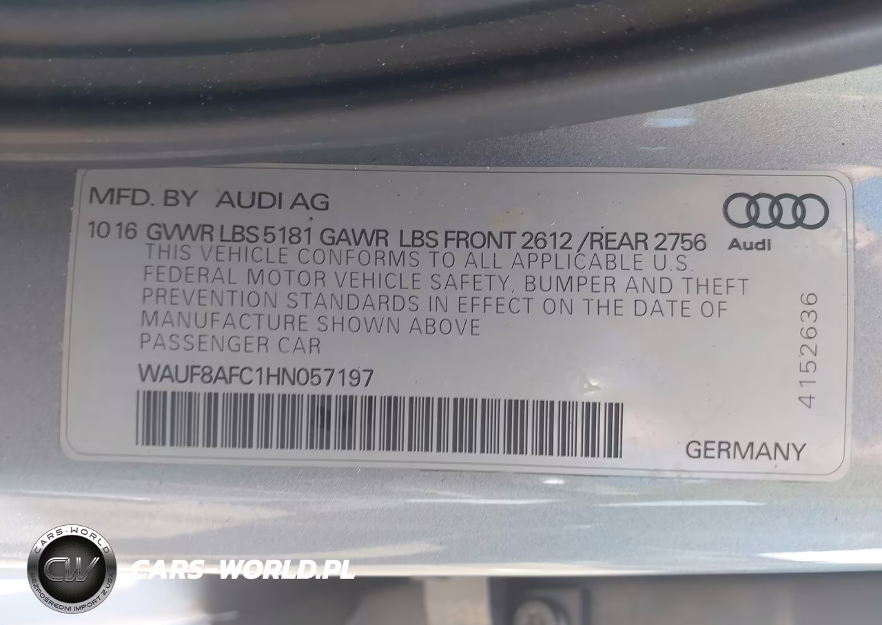 2017 Audi A6 Premium VIN:WAUF8AFC1HN057197 - 9