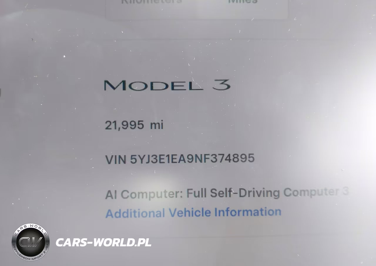 2022 Tesla Model 3 Rear-Wheel Drive VIN:5YJ3E1EA9NF374895 - 15