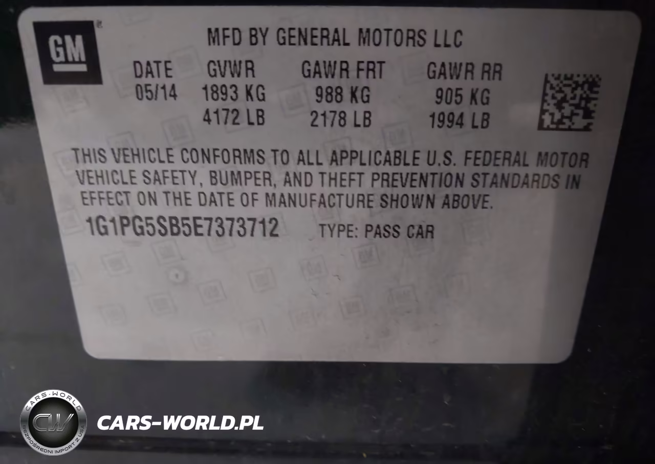 2014 Chevrolet Cruze Ltz VIN:1G1PG5SB5E7373712 - 9