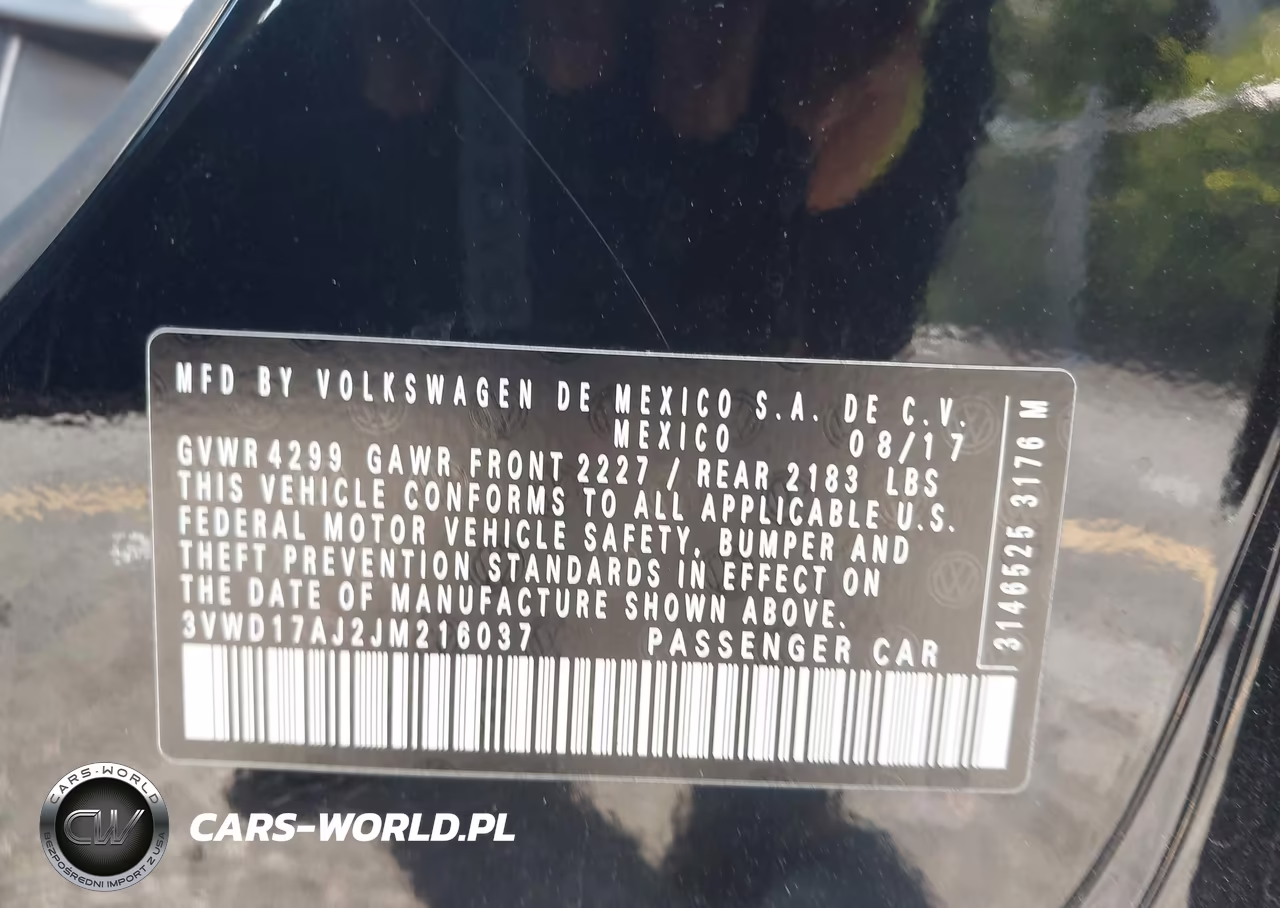 2018 Volkswagen Jetta 1.8T Se Sport VIN:3VWD17AJ2JM216037 - 9