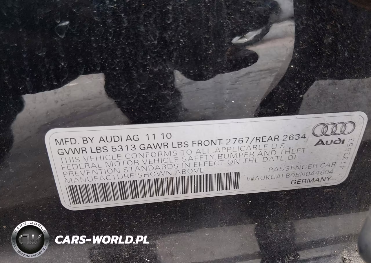 2011 Audi A6 3.0 Premium VIN:WAUKGAFB0BN044604 - 9