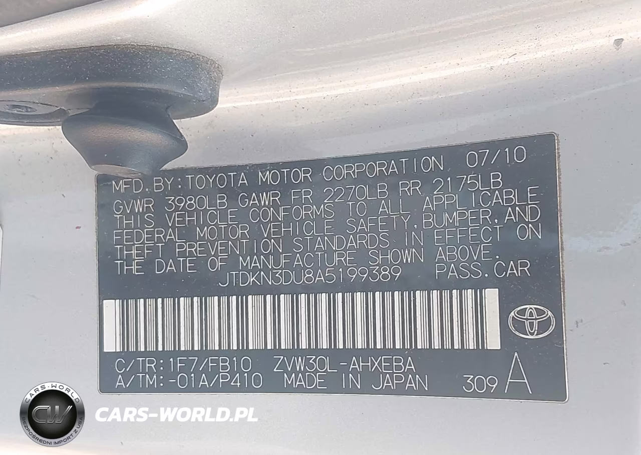 2010 Toyota Prius Iii VIN:JTDKN3DU8A5199389 - 9