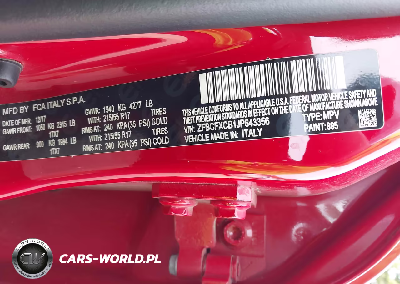 2018 Fiat 500X Trekking Fwd VIN:ZFBCFXCB1JP643356 - 9