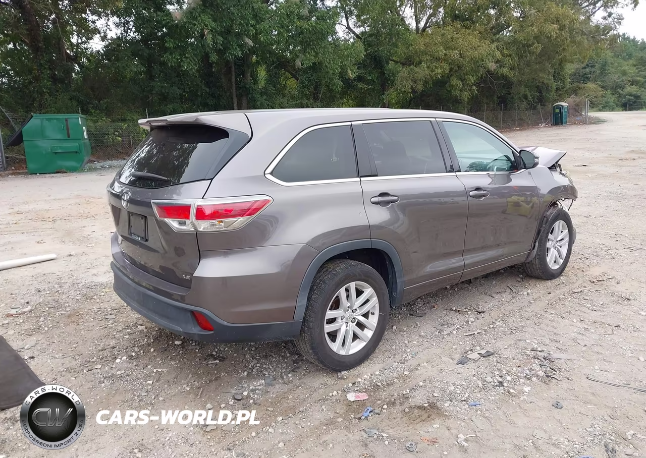 2014 Toyota Highlander Le VIN:5TDZARFH2ES007042 - 4