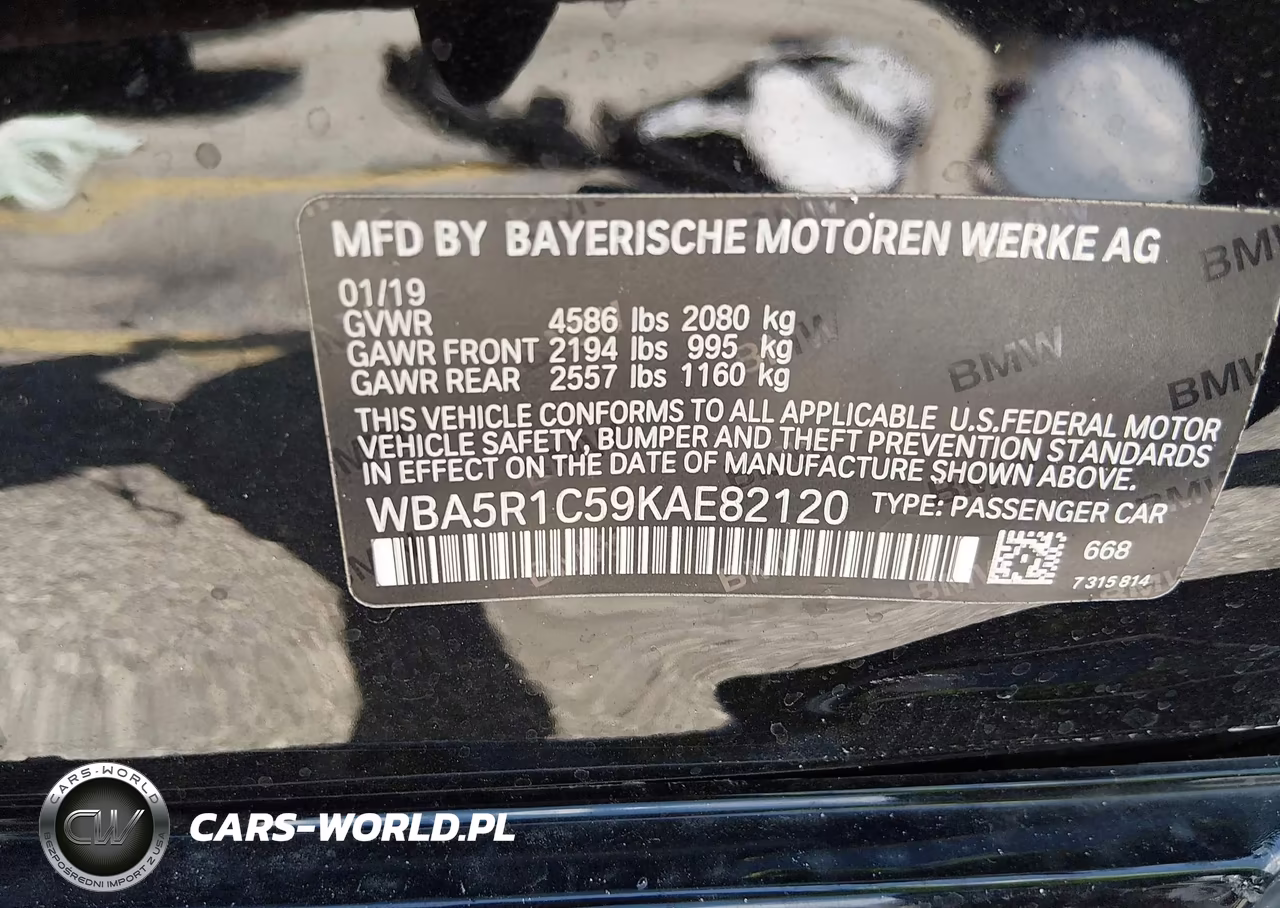 2019 BMW 330I VIN:WBA5R1C59KAE82120 - 9