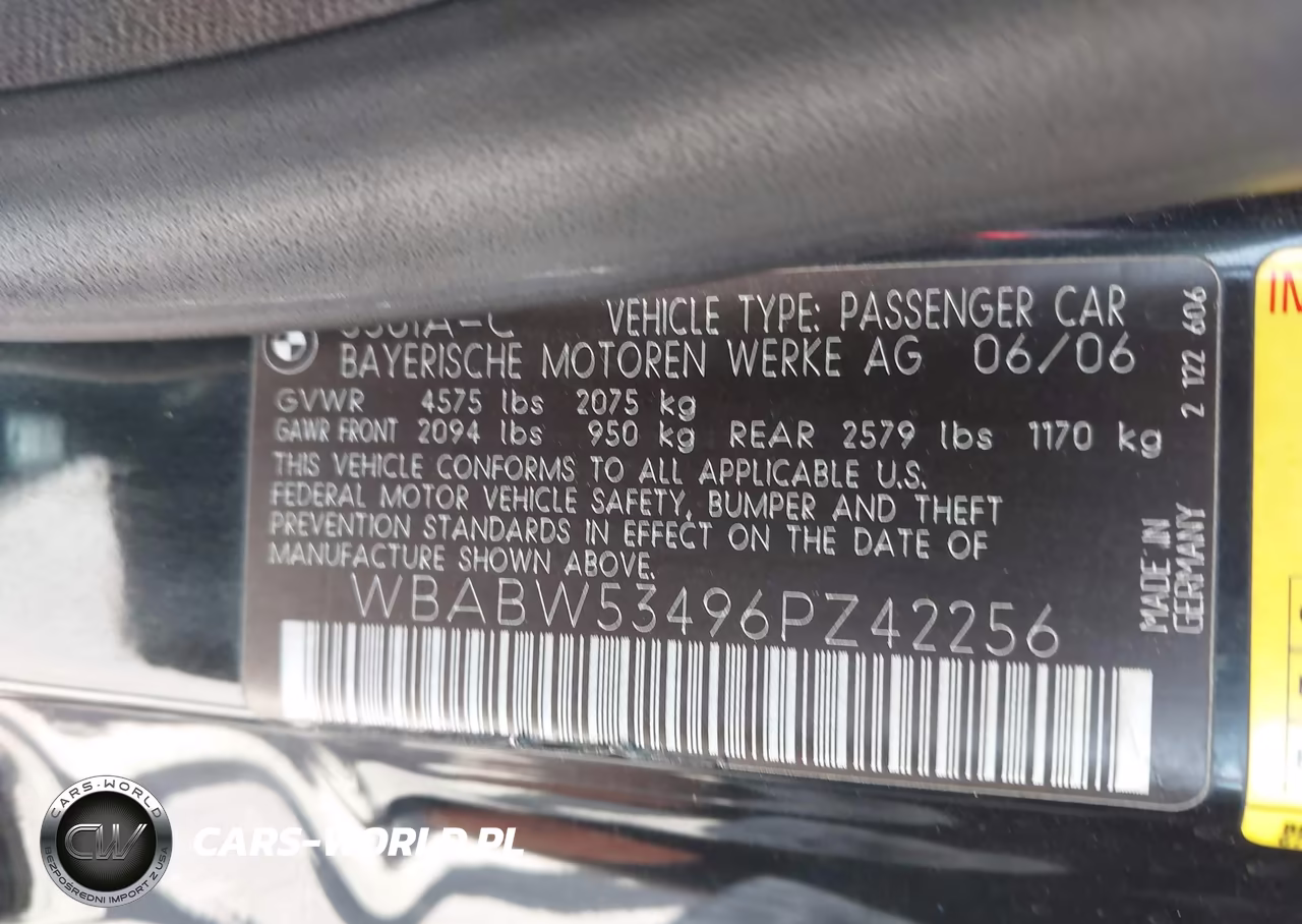 2006 BMW 330Ci VIN:WBABW53496PZ42256 - 9
