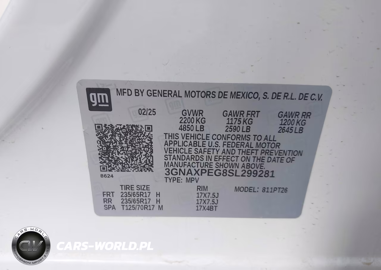 2025 Chevrolet Equinox Awd Lt VIN:3GNAXPEG8SL299281 - 9