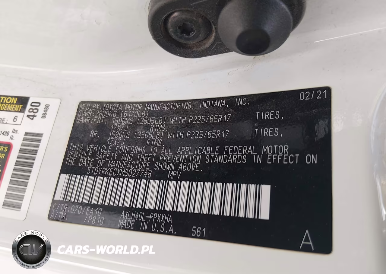 2021 Toyota Sienna Xle VIN:5TDYRKECXMS027748 - 9