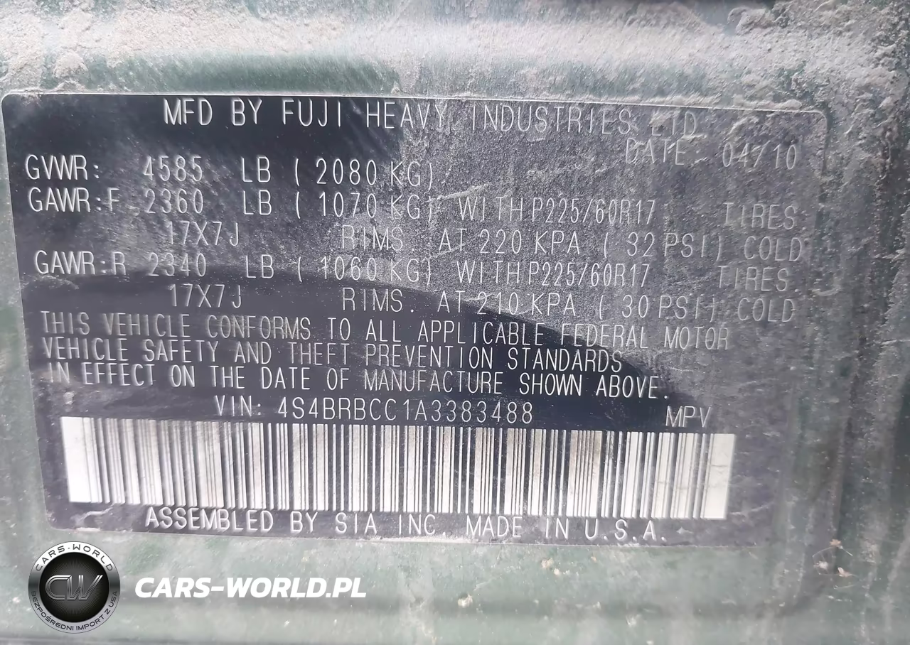 2014 Subaru Outback VIN:4S4BRBCC1A3383488 - 9