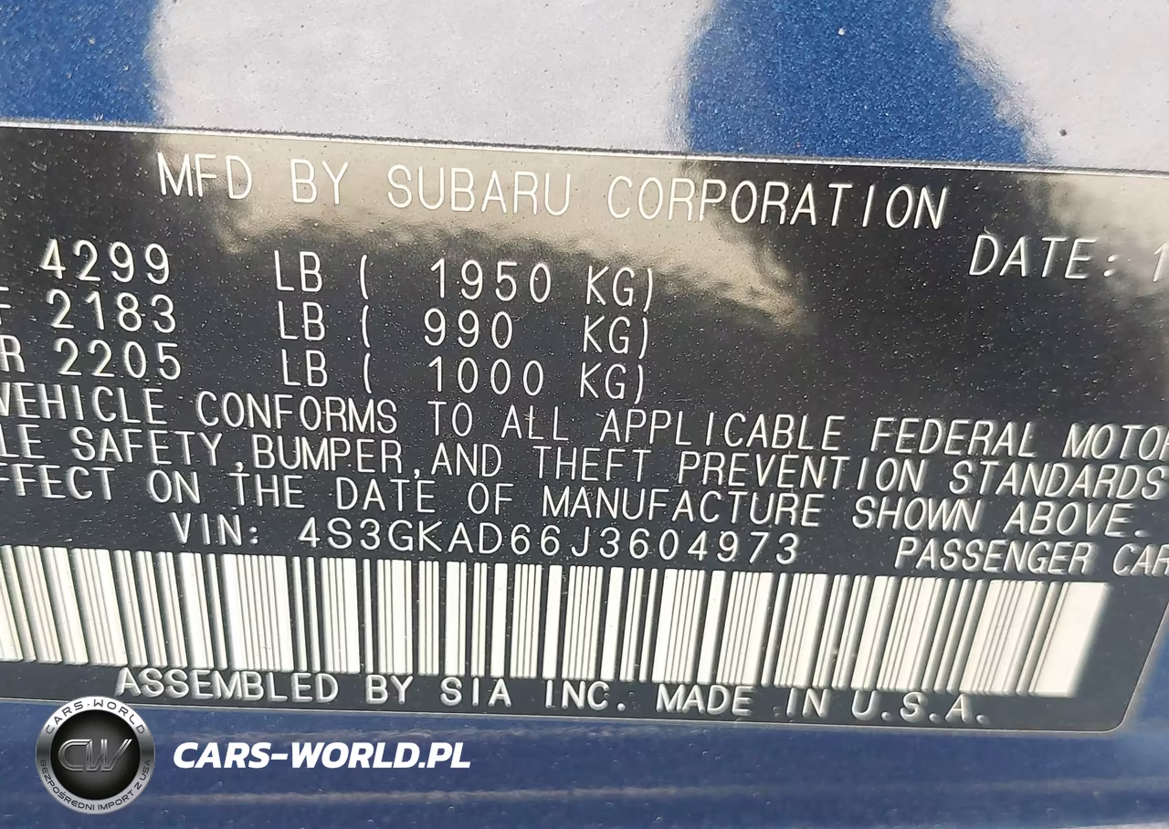 2018 Subaru Impreza 2.0I Premium VIN:4S3GKAD66J3604973 - 9