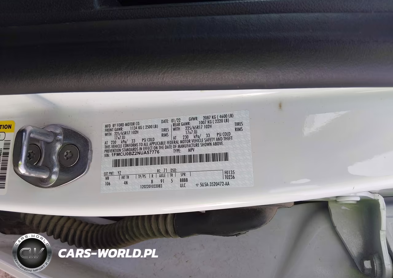 2022 Ford Escape Se Hybrid VIN:1FMCU0BZ2NUA57776 - 9