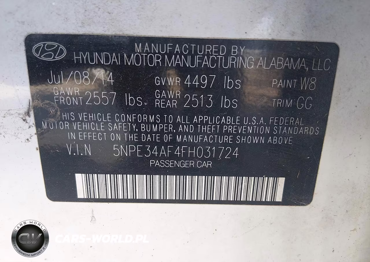 2015 Hyundai Sonata Sport VIN:5NPE34AF4FH031724 - 9