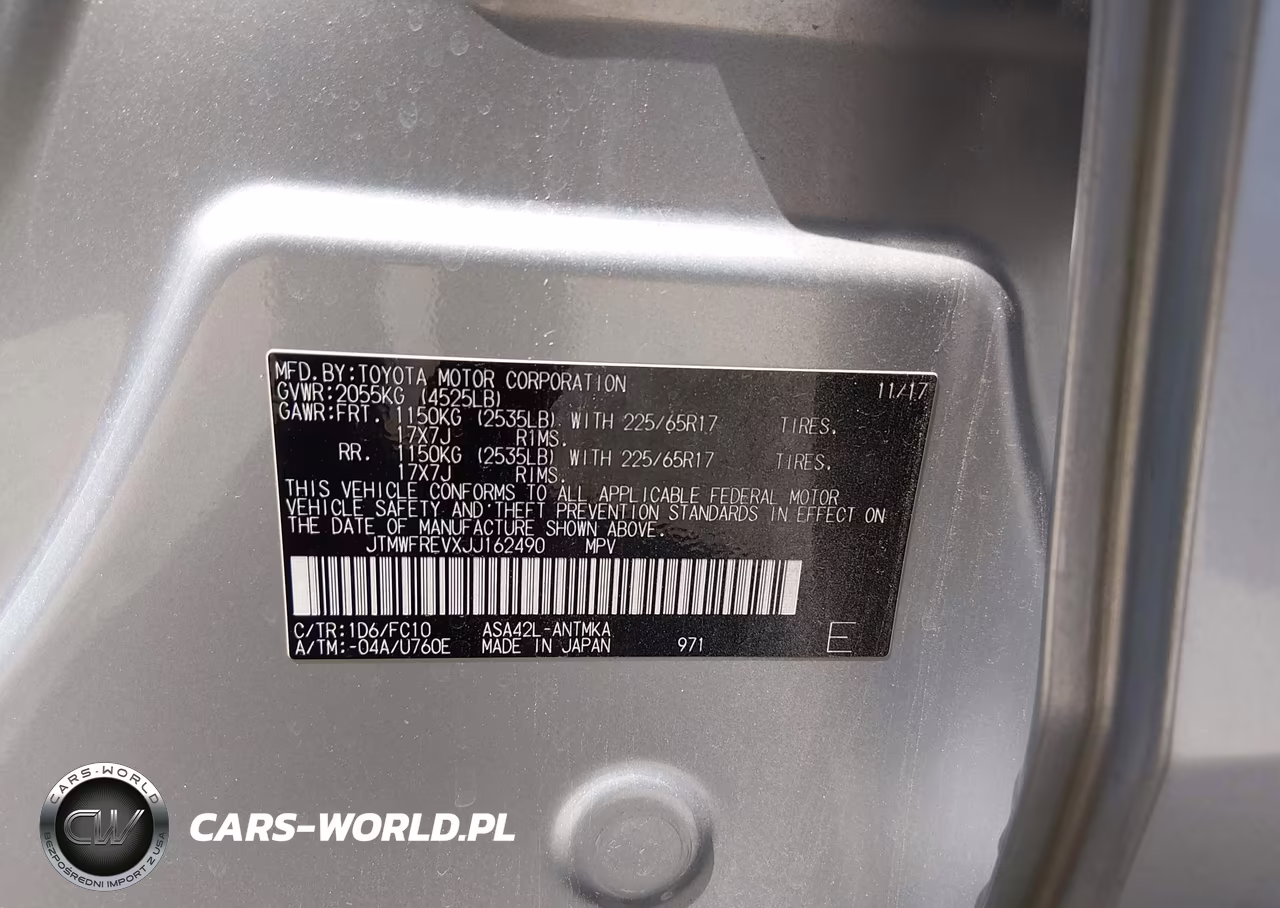 2018 Toyota Rav4 Xle VIN:JTMWFREVXJJ162490 - 9