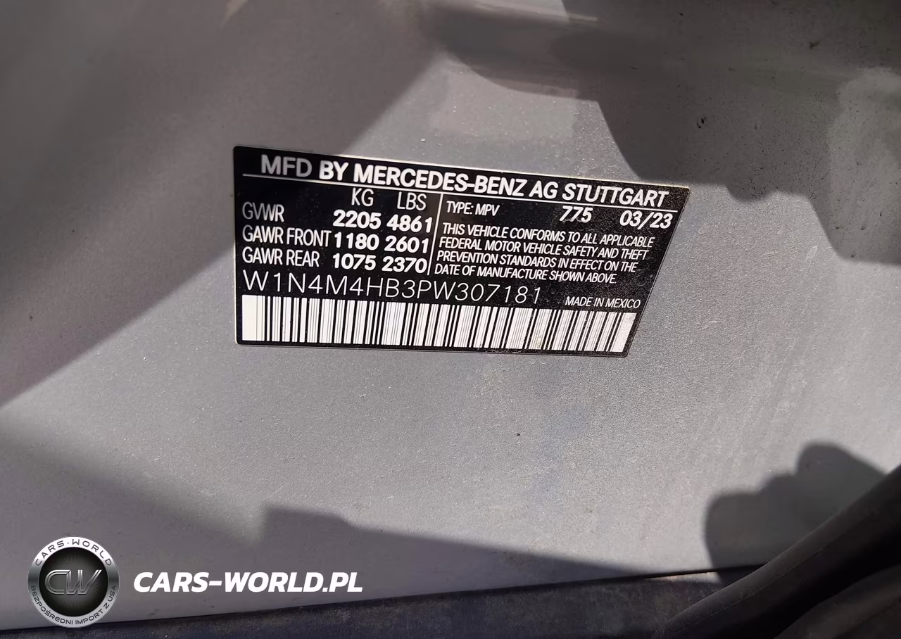 2023 Mercedes-Benz Glb 250 4Matic VIN:W1N4M4HB3PW307181 - 9