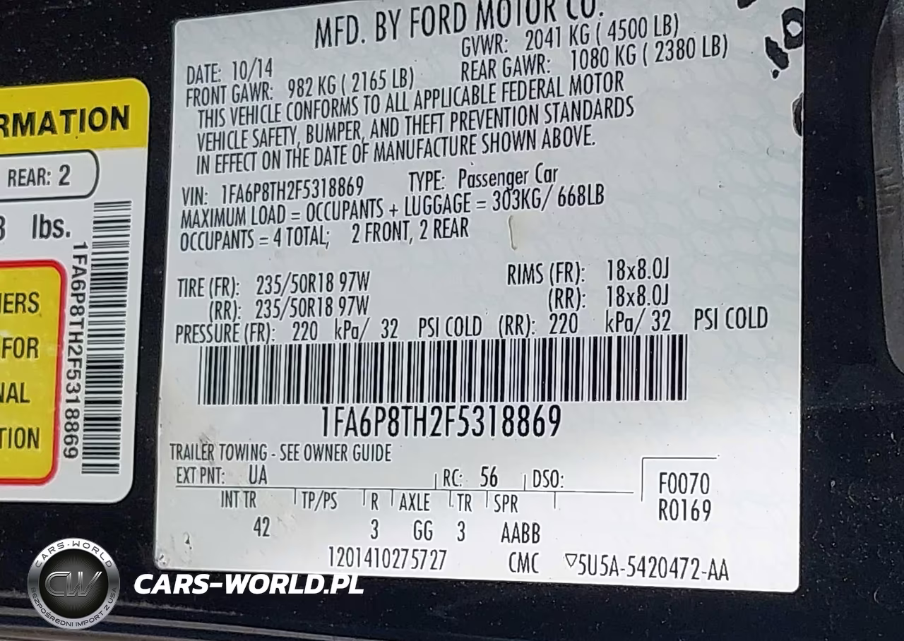 2015 Ford Mustang Ecoboost VIN:1FA6P8TH2F5318869 - 9
