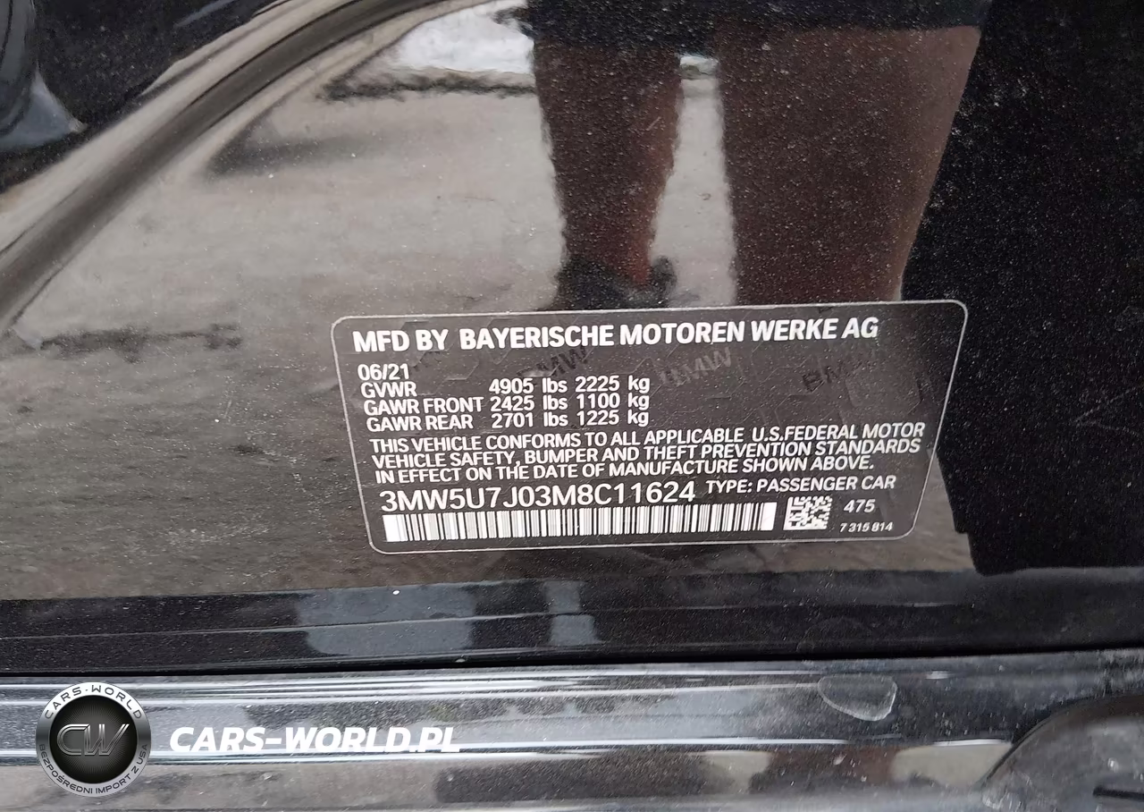 2021 BMW M340I VIN:3MW5U7J03M8C11624 - 9