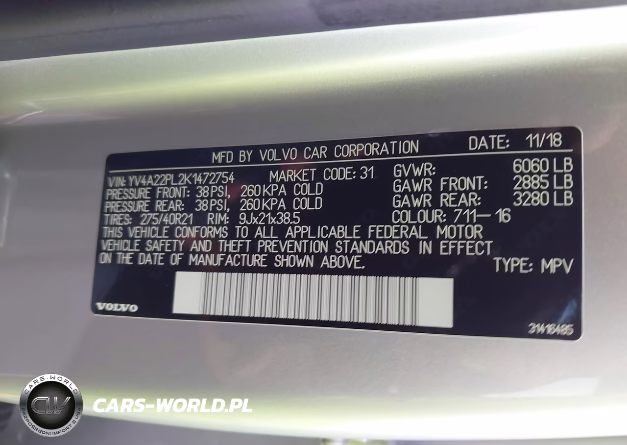 2019 Volvo Xc90 T6 Inscription VIN:YV4A22PL2K1472754 - 9