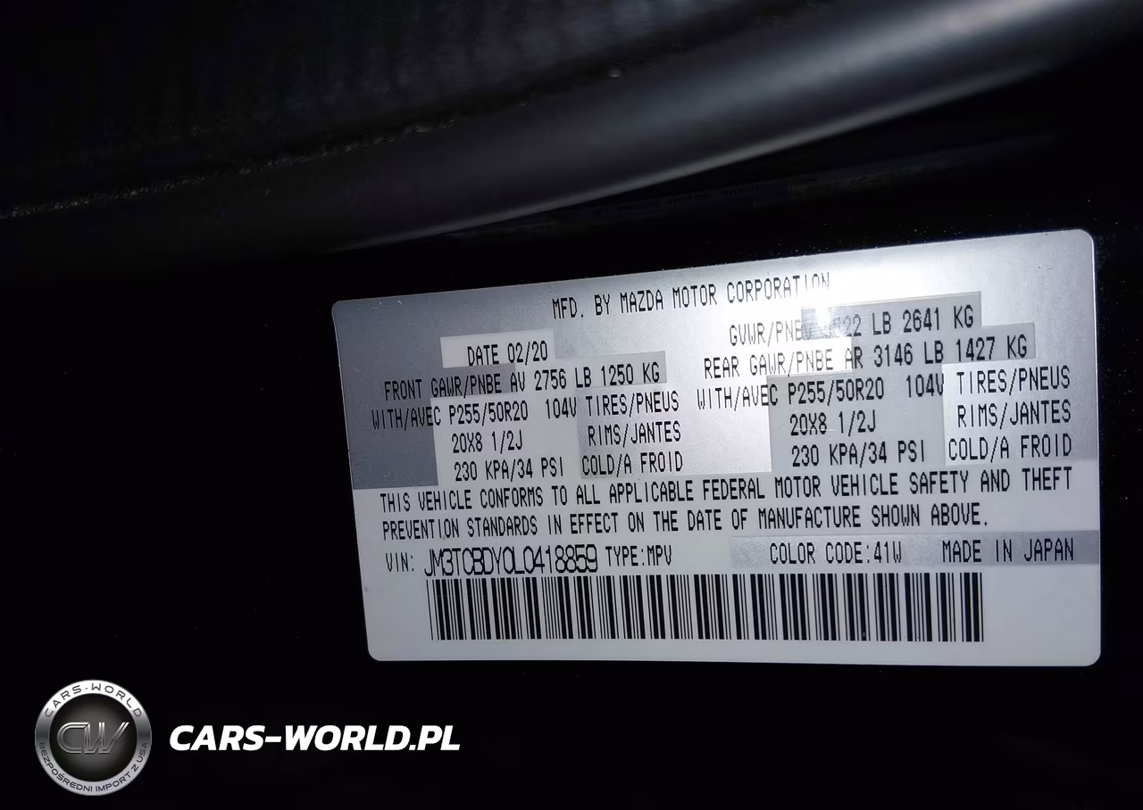 2020 Mazda Cx-9 Grand Touring VIN:JM3TCBDY0L0418859 - 9
