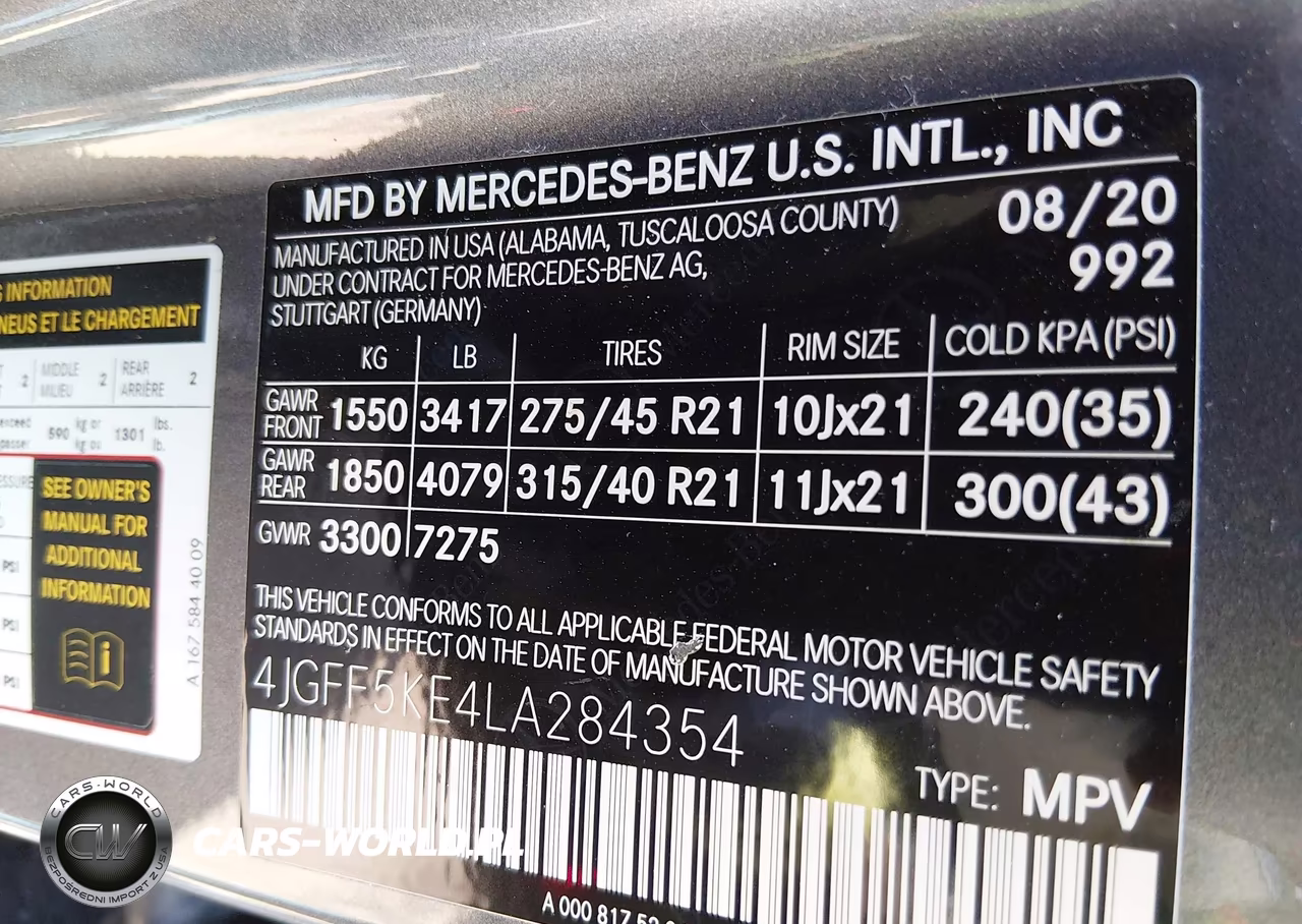 2020 Mercedes-Benz Gls 450 4Matic VIN:4JGFF5KE4LA284354 - 9