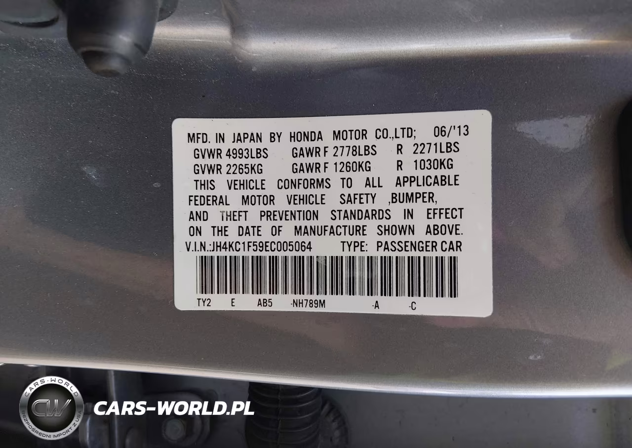 2014 Acura Rlx VIN:JH4KC1F59EC005064 - 9