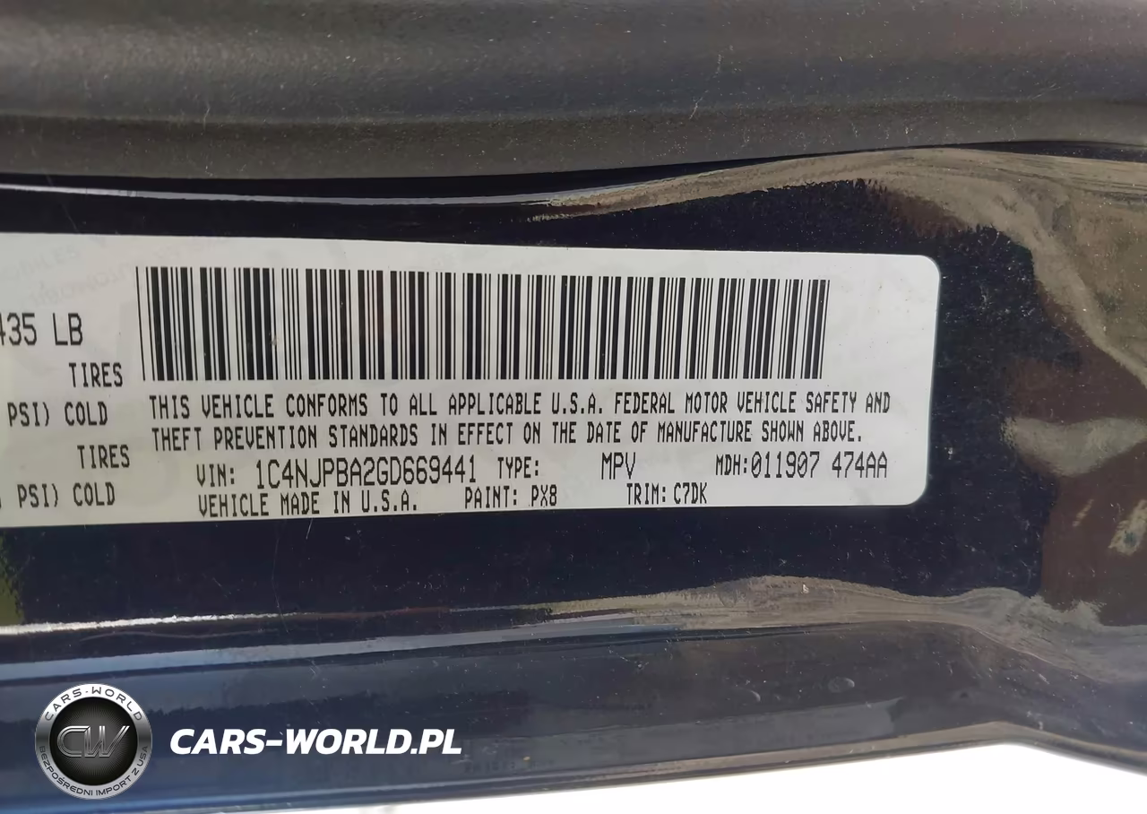 2016 Jeep Patriot Sport VIN:1C4NJPBA2GD669441 - 9