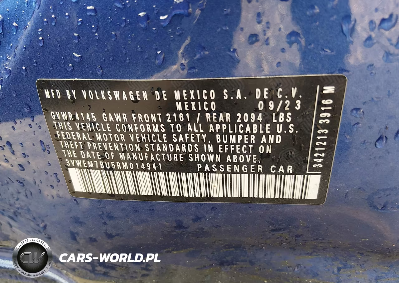 2024 Volkswagen Jetta 1.5T Se VIN:3VWEM7BU5RM014941 - 9